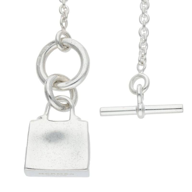 Hermes Amulet Kelly Silver Necklace 43 cm — view 4