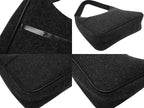 Prada Sports Bag Wool Nylon Charcoal Black Silver — view 6