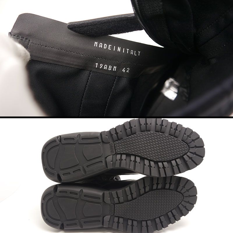 Dior Combat High Top Boots 42 Oblique Black — view 9