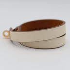 Hermes Mini Kelly Dubretour Bracelet T2 White Gold Color — view 3