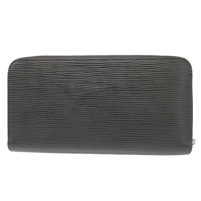 Louis Vuitton Epi Zippy Wallet Noir Black Round Zipper Long 1364 — view 2