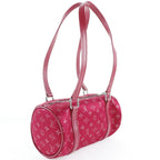 Louis Vuitton Little Papillon Monogram Satin Red Th0092 Handbag — view 3