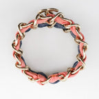 Chanel Coco Mark Chain 2 Rings Metal And Denim Silver 53 g Bracelet — view 5