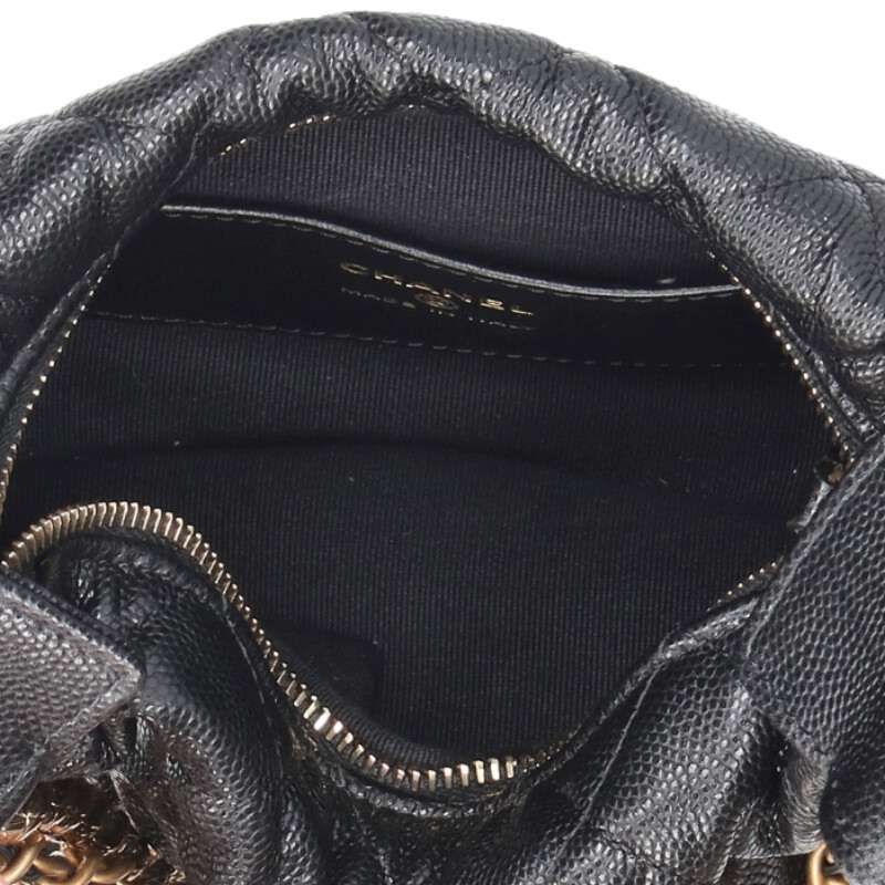 Chanel Ap3943 Mini Quilted Caviar Leather Handbag — view 3