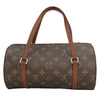 Louis Vuitton Handbag Papillon 26 Monogram Brown Cylindrical — view 3