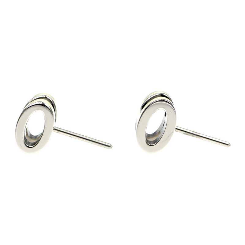 Hermes Earrings Pop Ash Pair Jonus Flepere White Silver Hardware — view 8