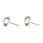 Hermes Earrings Pop Ash Pair Jonus Flepere White Silver Hardware — view 8