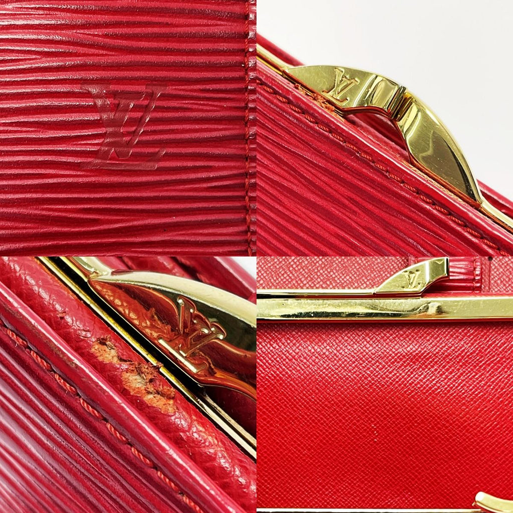 Louis Vuitton Epi Continental Viennois Red Bifold Long Wallet — view 7