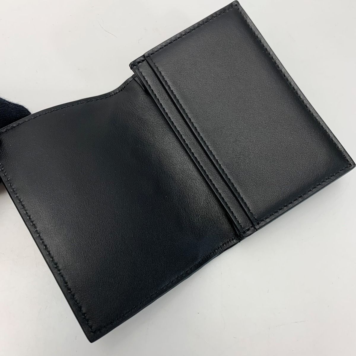Bottega Veneta Calf Black Card Case Business Holder — view 5