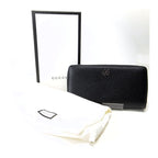 Gucci Round Zipper Long Wallet With Coin Purse Black — view 7