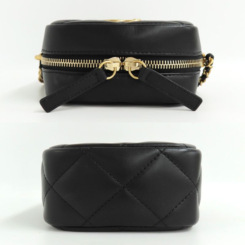 Chanel Mini Camera Case As2857 Faux Pearl Chain Shoulder Bag Lambskin — view 5
