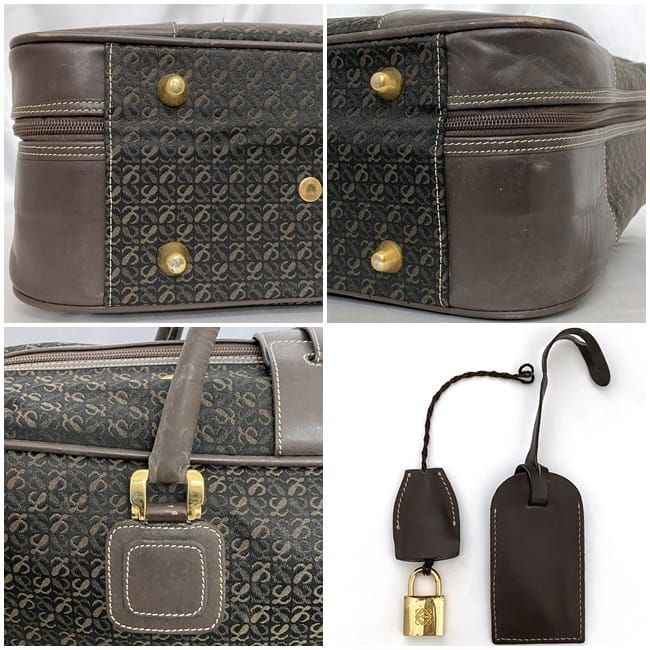 Loewe Boston Bag Brown Anagram — view 3