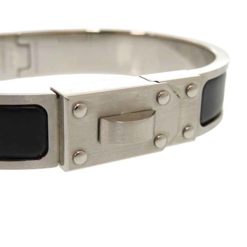 Hermes Kelly Men Sp0212 Metal Noir Black Matte Bangle 1698 — view 8