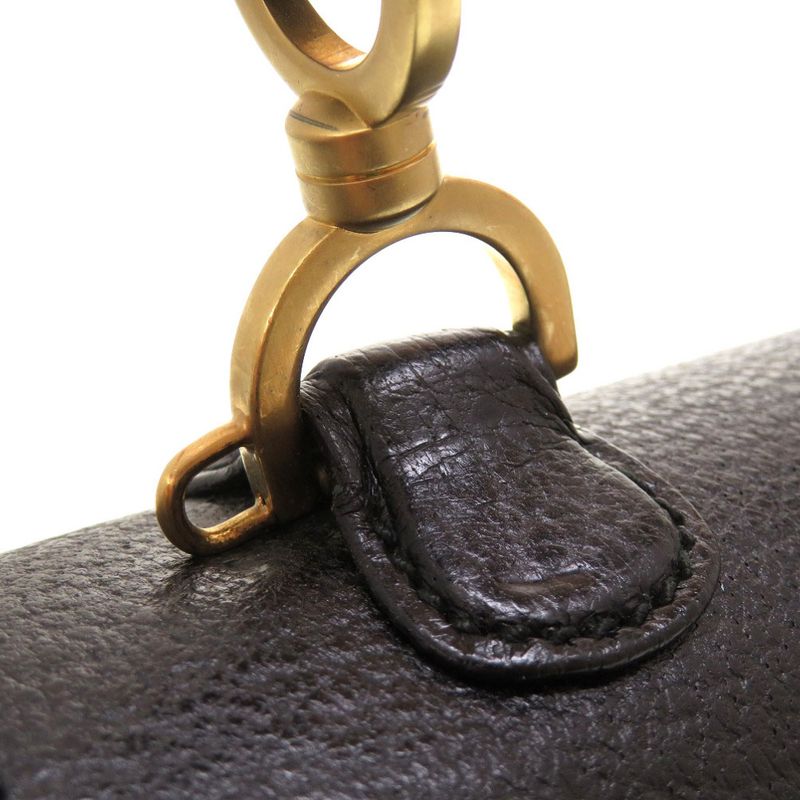 Gucci Bamboo Leather Black 000 2113 0633 Handbag 0187 — view 7