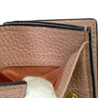 Gucci Horsebit Trifold Wallet Compact Leather Pink Logo — view 8