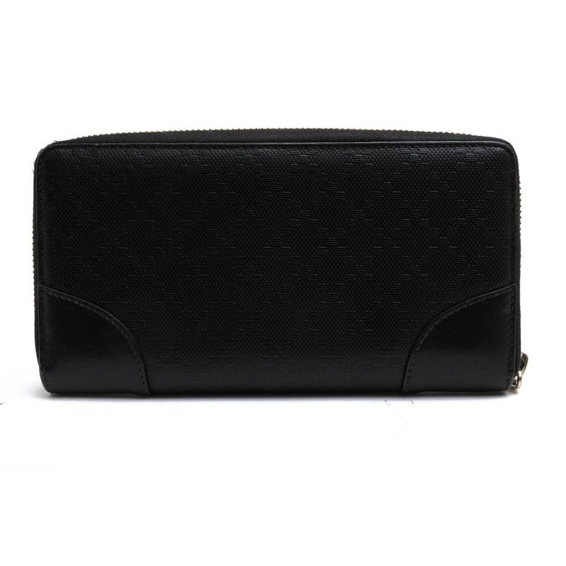 Gucci Wallet Women Leather Black Signature Pattern — view 2