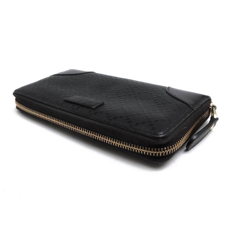 Gucci Wallet Women Leather Black Signature Pattern — view 4
