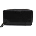 Gucci Wallet Women Leather Black Signature Pattern