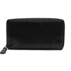 Gucci Wallet Women Leather Black Signature Pattern