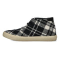 Saint Laurent Paris Wool Check High Cut Sneakers 42