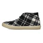 Saint Laurent Paris Wool Check High Cut Sneakers 42