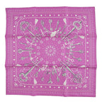 Hermes Scarf Carre 55 les Cles Bandana Silk Dot