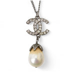 Chanel Coco Mark Double-sided Rhinestone Pearl Motif — view 8