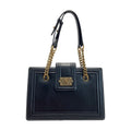 Chanel Boy Chain Tote Bag Black Leather