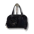 Prada Evening Heart Mini Handbag Black Nero Tessuto Nylon Beads