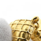 Chanel Vintage Earrings Gold Crystal — view 4