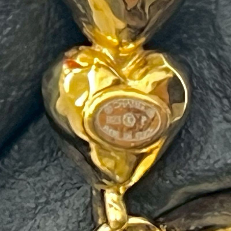 Chanel Coco Mark Heart Motif Earrings Accessories Small 23BP — view 3