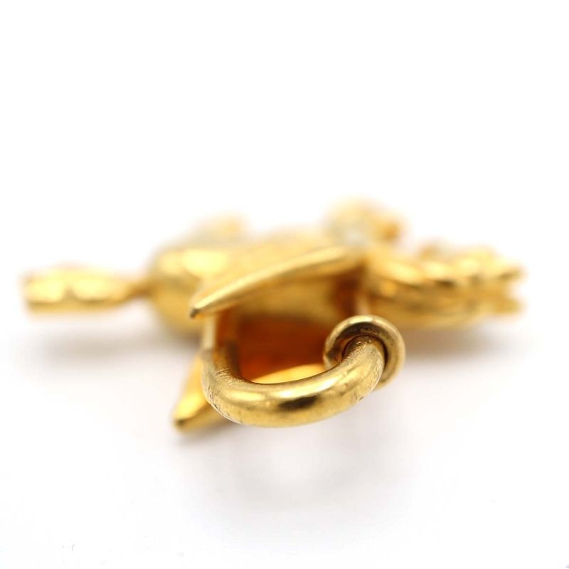 Hermes Pegase Pegasus Cadenas Charm Pendant Top Accessory Gold Color Clothing — view 2