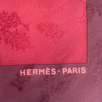 Hermes Scarf Silk Carre 90 Neige D'antan Last Year's Snow Red — view 7