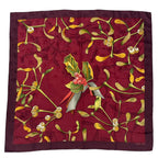Hermes Scarf Silk Carre 90 Neige D'antan Last Year's Snow Red