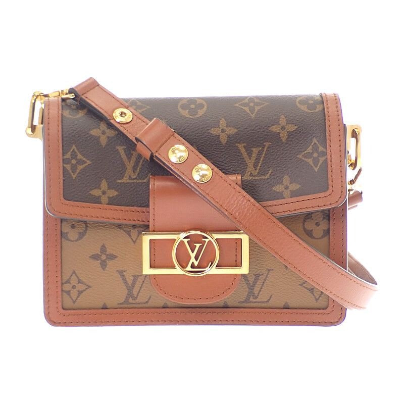 Louis Vuitton Dauphine Mini Monogram Shoulder Bag Canvas Brown — view 2