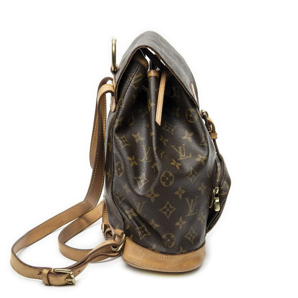 Louis Vuitton Montsouris Brown Monogram Canvas Shoulder Bag — view 4
