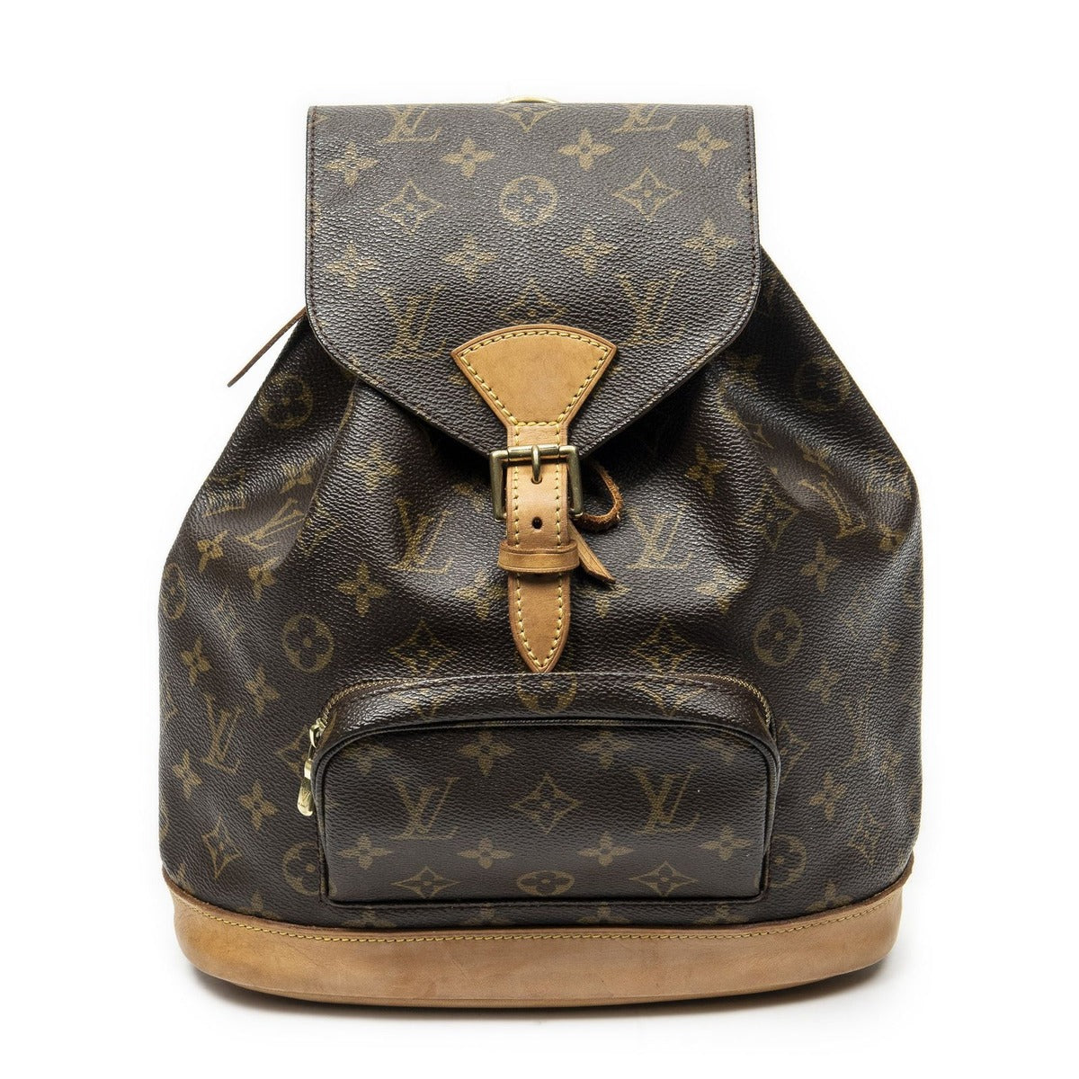 Louis Vuitton Montsouris Brown Monogram Canvas Shoulder Bag