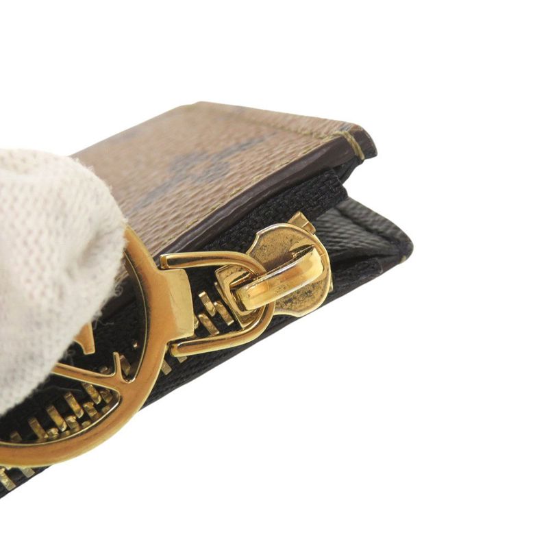 Louis Vuitton Porte Carte Romy Monogram Reverse IC Chip Brown Card Case — view 9