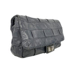 Chanel Shoulder Bag 2.55 Leather Black Silver — view 2