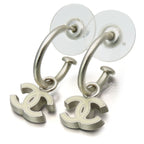 Chanel Coco Mark Metal White Silver Hardware Accessories Plated Half — view 2