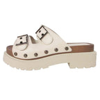 Dior Quake Platform Slide Sandals Shoes Ivory
