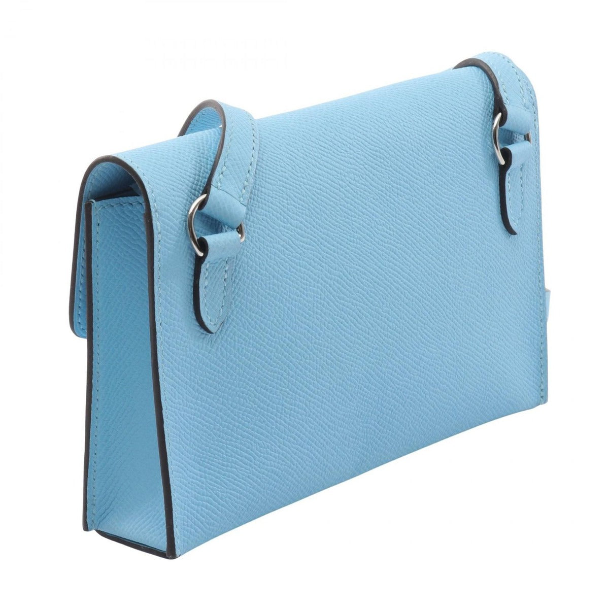 Hermes Shoulder Bag Nap to Go Celeste Leather Blue — view 2
