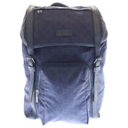 Gucci GG Logo Nylon Backpack Blue