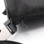 Gucci Waist Bag GG Pattern Black Nylon Leather — view 6