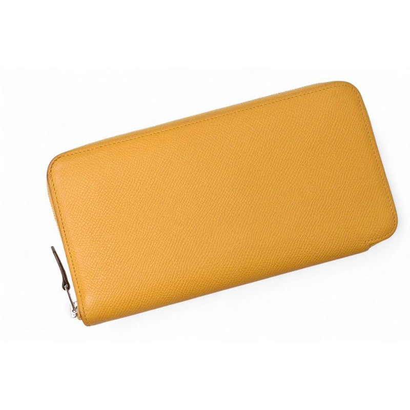 Hermes Wallet Long Azap Silk Quin Vaux Epson Sesame Silver — view 2
