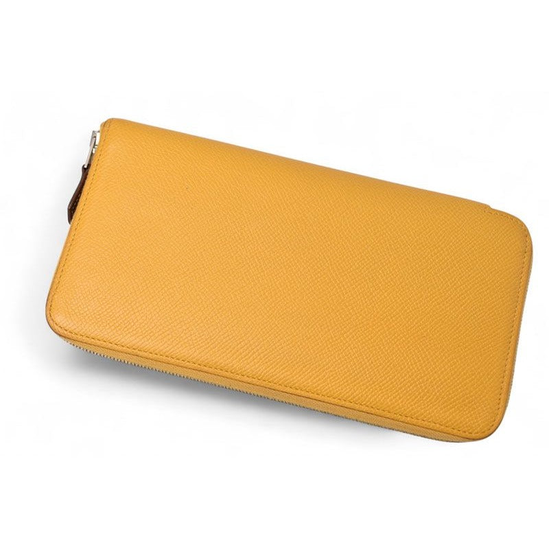 Hermes Wallet Long Azap Silk Quin Vaux Epson Sesame Silver — view 3