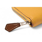 Hermes Wallet Long Azap Silk Quin Vaux Epson Sesame Silver — view 4
