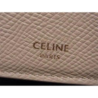 Celine Coin Case Fragment Beige Leather Card Gold — view 4