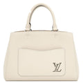 Louis Vuitton 2-Way Marelle Tote BB Epi Leather Quartz Silver Handbag White