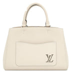 Louis Vuitton 2-Way Marelle Tote BB Epi Leather Quartz Silver Handbag White